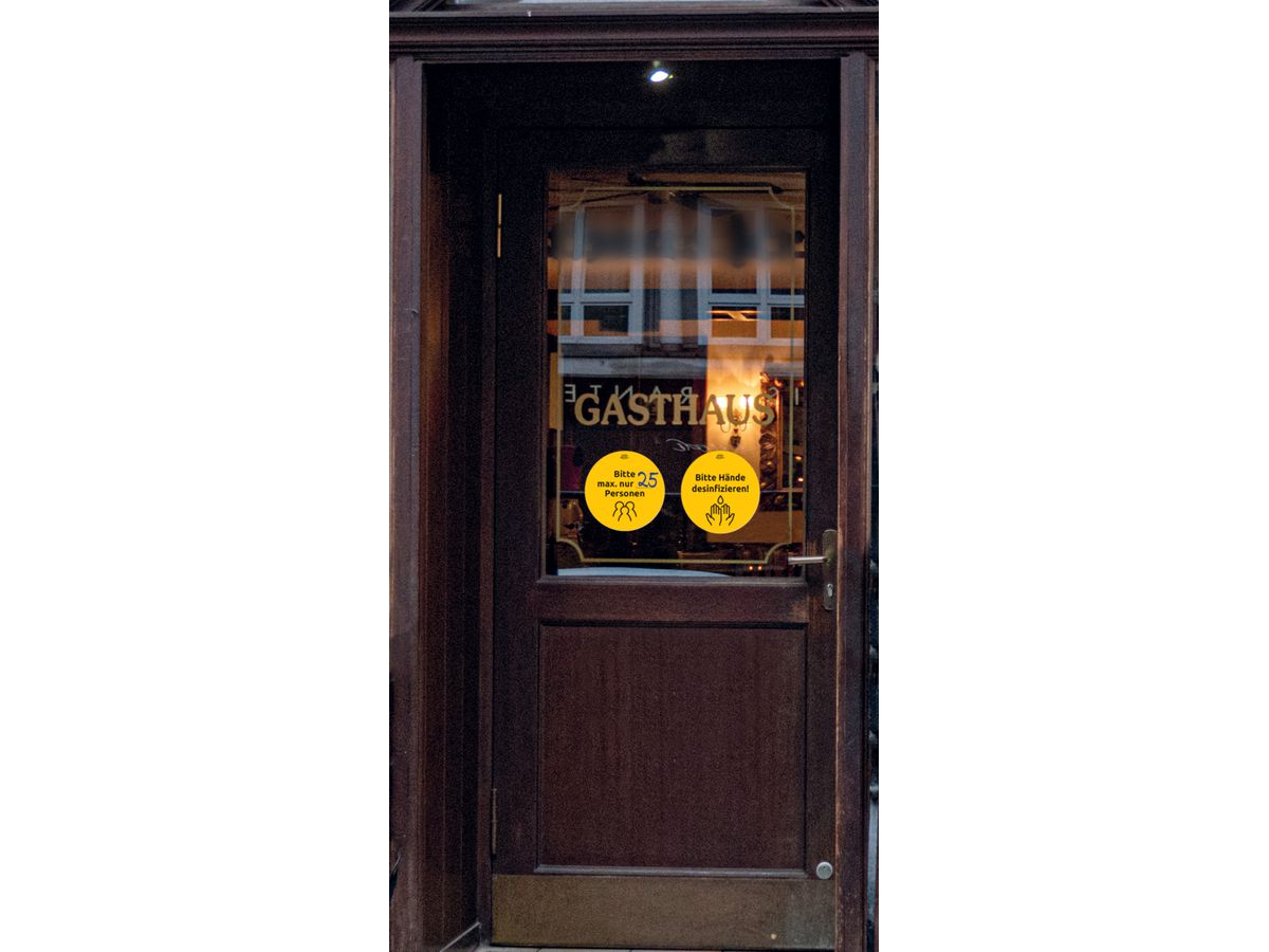 AVERY ZWECKFORM Hinweis-Aufkleber DE 20cm 49401 Set für Gastronomie 12 Stück (4004182494011)