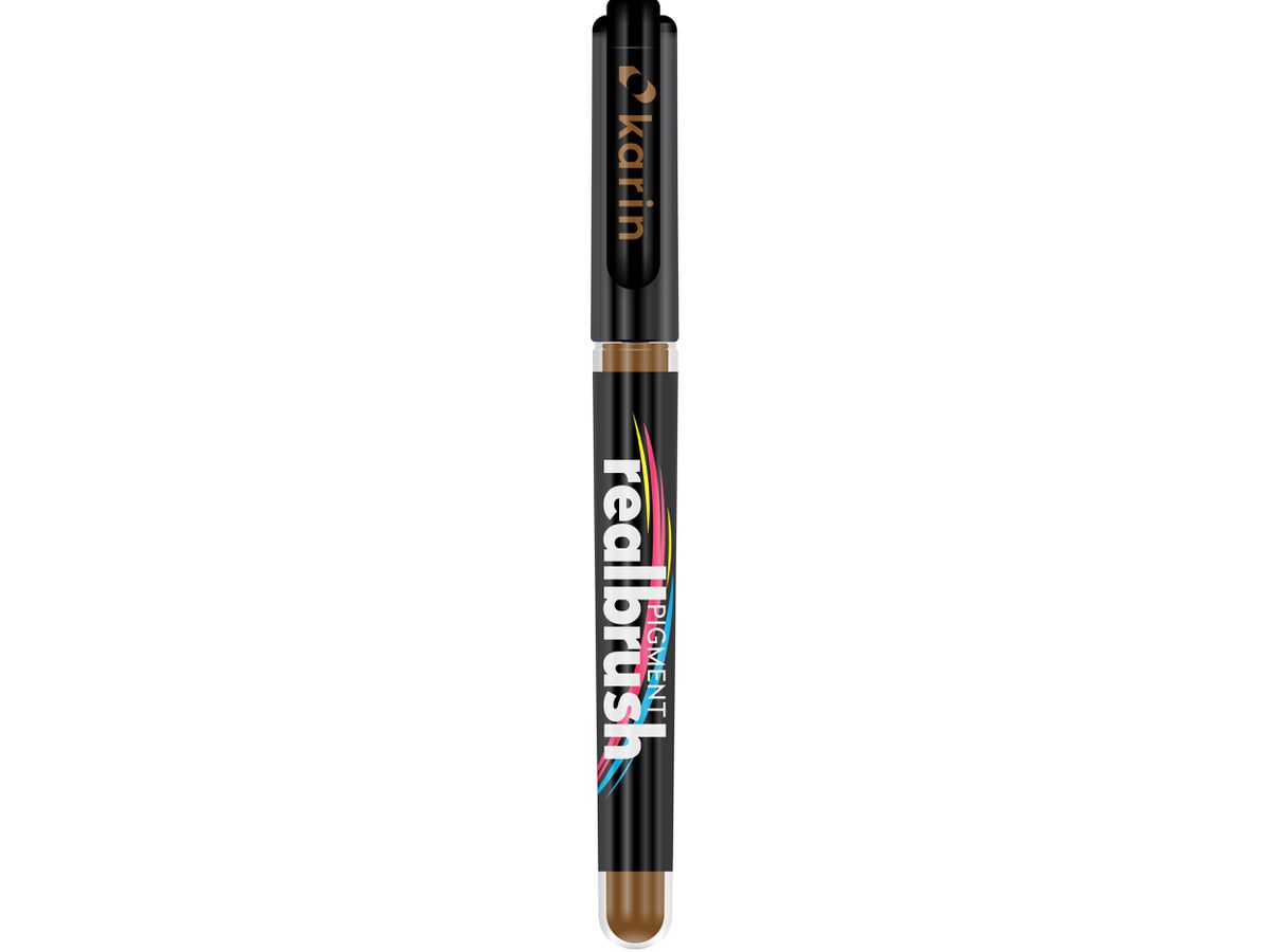 KARIN Real Brush Pen 0.4mm 33Z730 Pigment, cannelle (5904446032487)