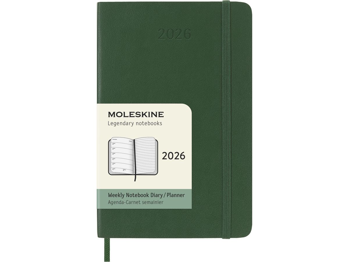 MOLESKINE Agenda Classic Pocket 2026 DSK1512WN2Y26 1S/1P vert myrte SC 9x14cm (8056999275556)