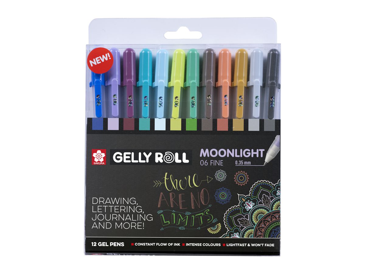 SAKURA Gelly Roll 0.35mm POXPGBMOO12A Moonlight, Cosmos 12 pcs. (8712079448868)