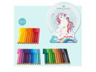 FABER-CASTELL Connettore per pennarello 155544 33 color astucci Edizi unicorn (4005401555445)