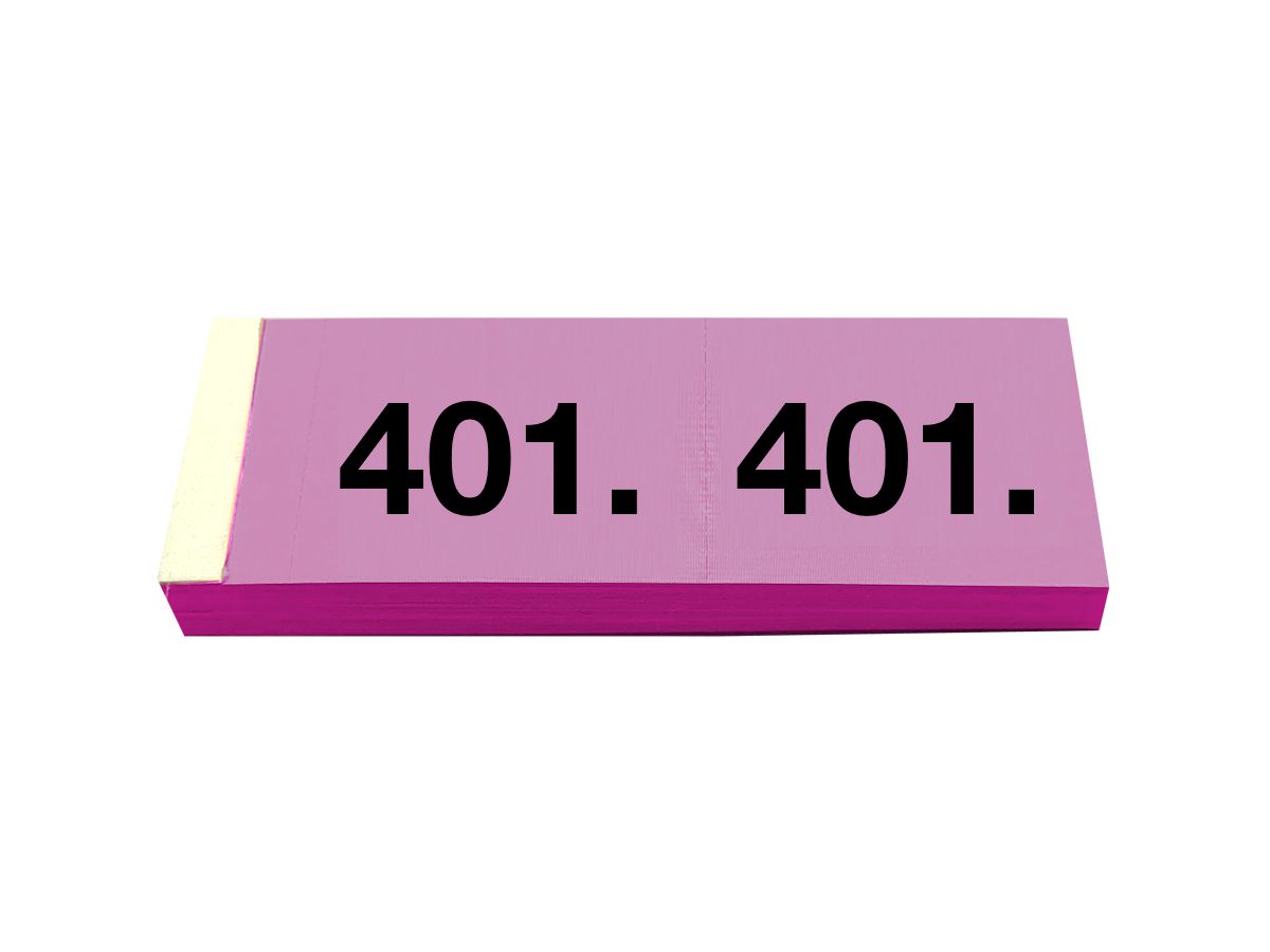 SIMPLEX Blocco guardaroba 401-500 13104 pink 100 fogli (7611468131040)