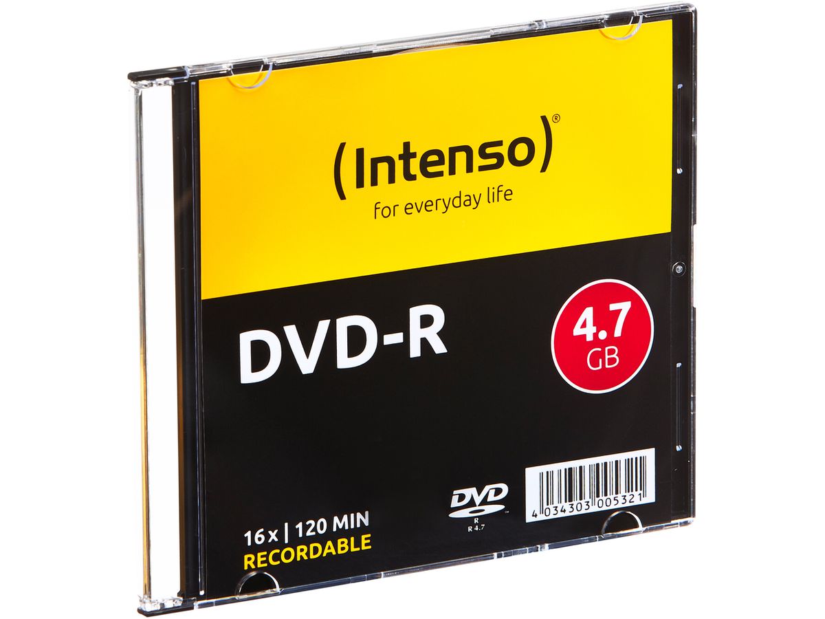 INTENSO DVD-R Slim 4.7GB 4101652 16X 10 Pcs (4034303005185)