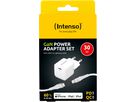 INTENSO Power Charger 30W GaN 1x USB-C 7803052 +Cable USB-C - Lightning white (4034303034116)