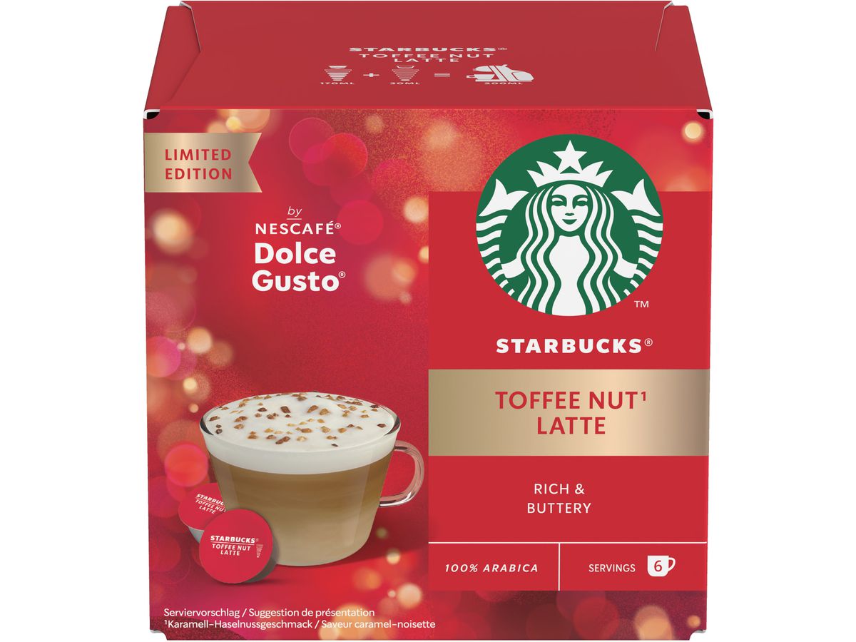 STARBUCKS Nescafé Dolce Gusto 12 Stk. 12607470 Toffee Nut Latte (7613039675700)