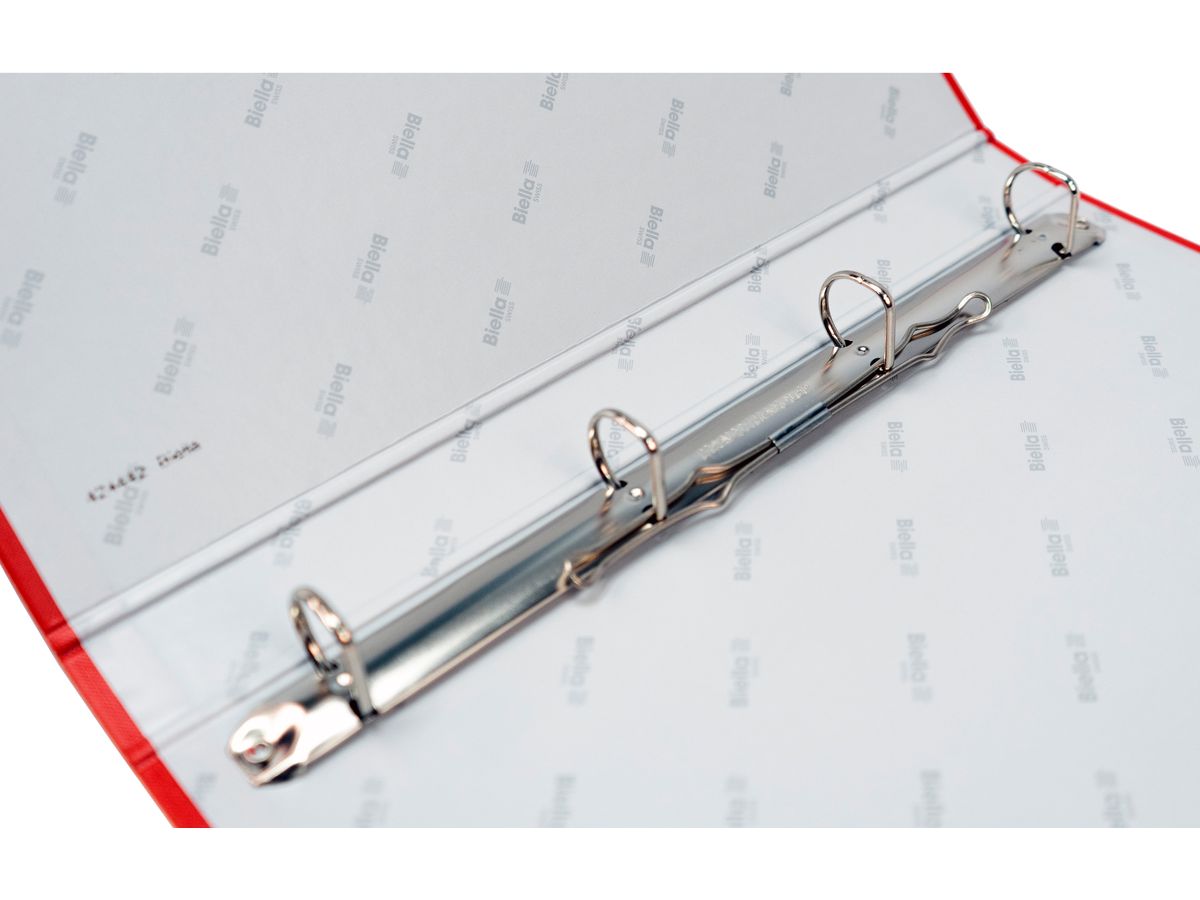 BIELLA Cartella an. Ringo-Plast 3cm 43444245U rosso 4 anelli A4+ (7611365359967)