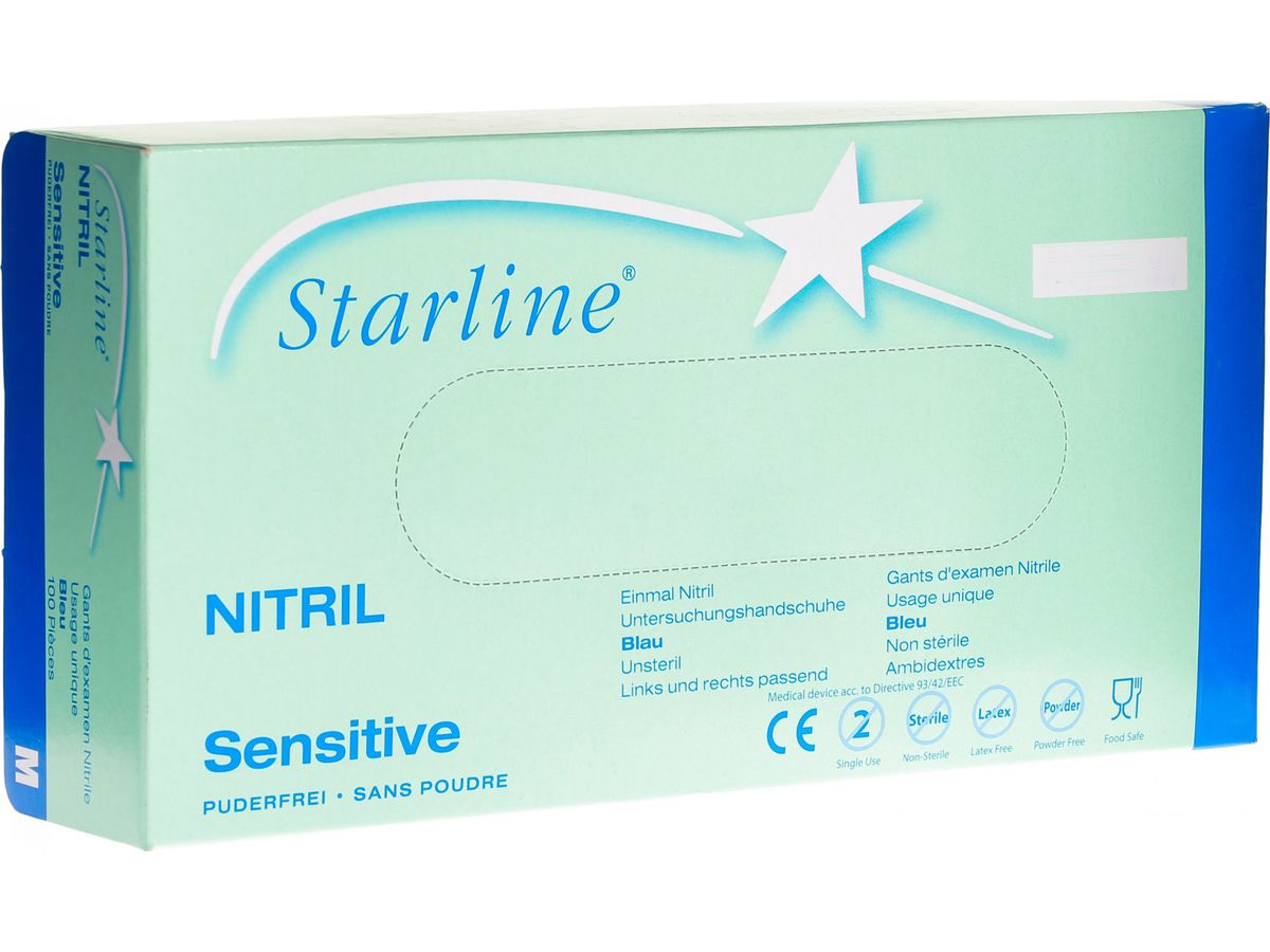 NEUTRAL Einweghandschuhe Nitril XL 33442 blau 100 Stück (5703538396250)