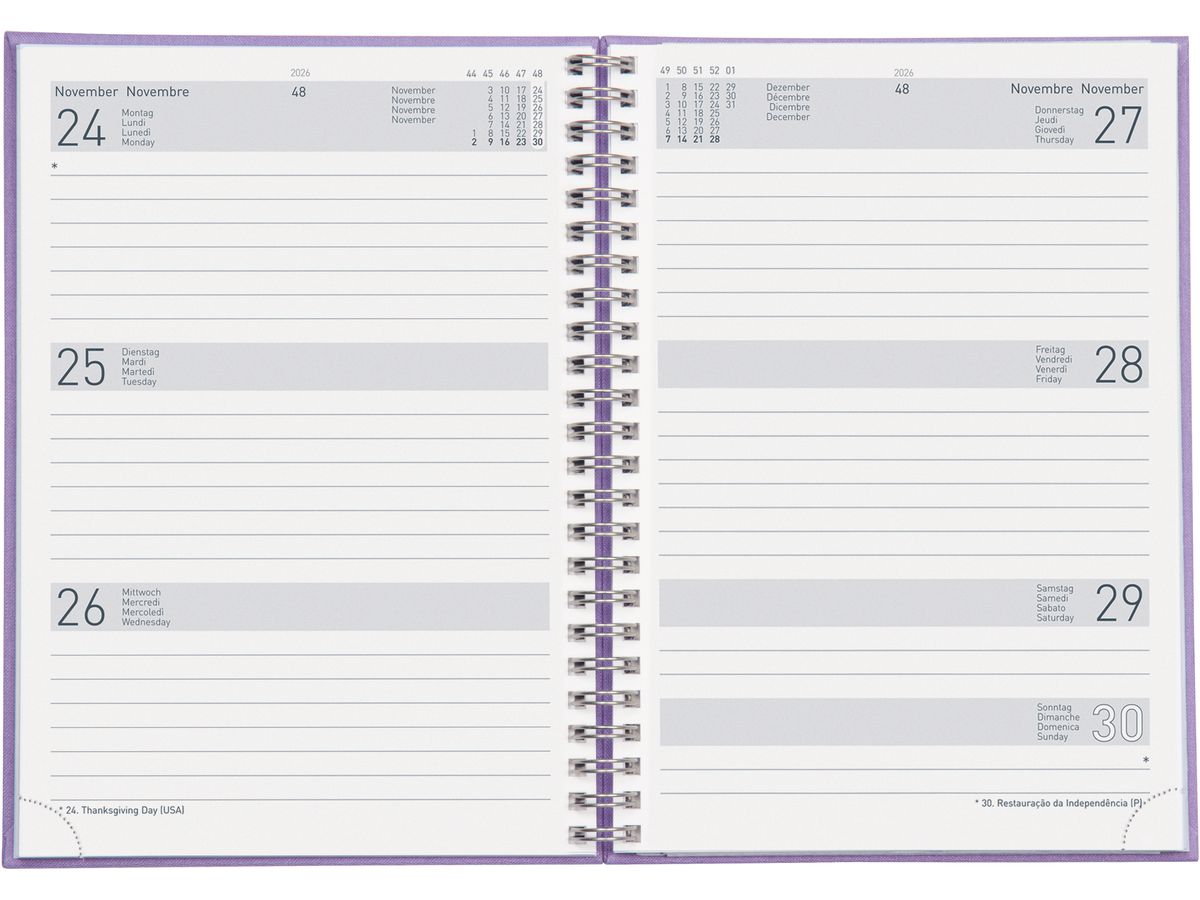 BIELLA GA Dispo Term Savana 2026 808591410026U 1W/2S lila ML 14.5x20.5cm (7611365524297)