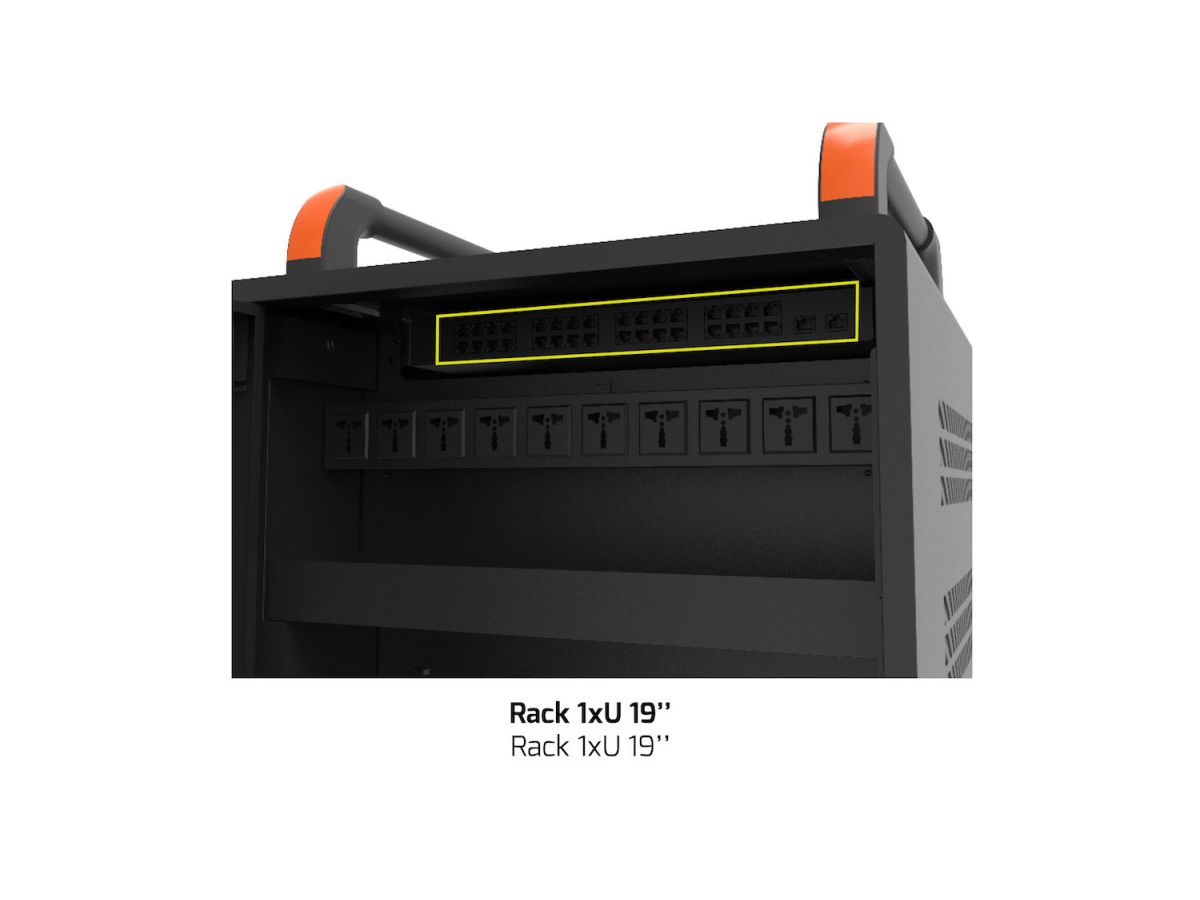 PORT naotic Charging Cabinet 901974 30 Notebooks+Rack 1XU 19Zoll (3567049019747)