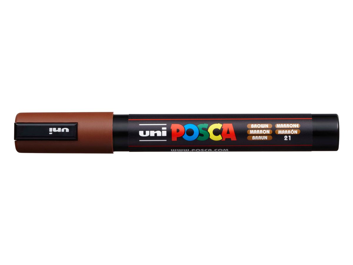 POSCA Marker 1.8-2.5mm PC-5M BROWN brun (4902778916155)