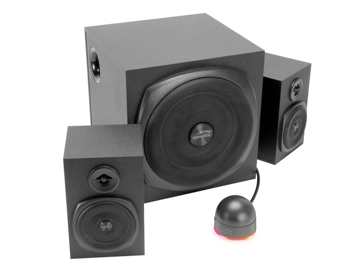 SPEEDLINK GRAVITY LT 2.1 SL-820009-BK Subwoofer System, Black (4027301415575)