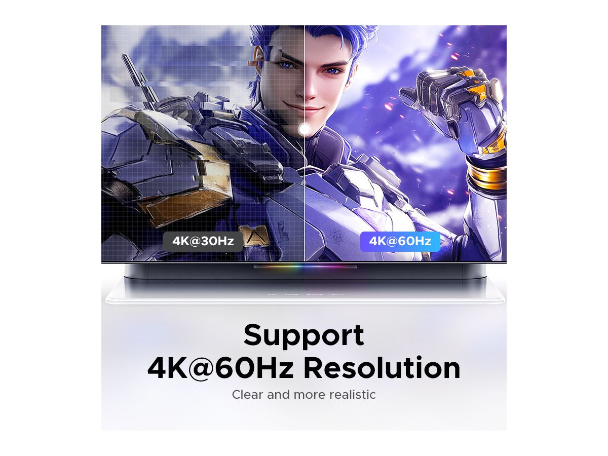 UGREEN Switch 2-in-1 Out 55452 1x USB-C+2xHDMI BB (6941876254521)