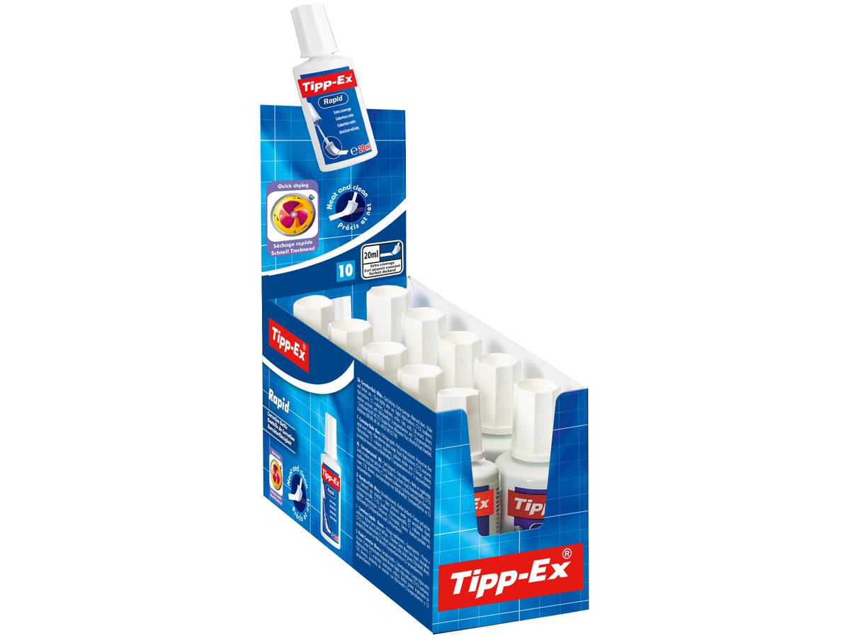 TIPP-EX Korrekturfluid Rapid 20ml 8859935 schnelltrocknend weiss (3086126100326)