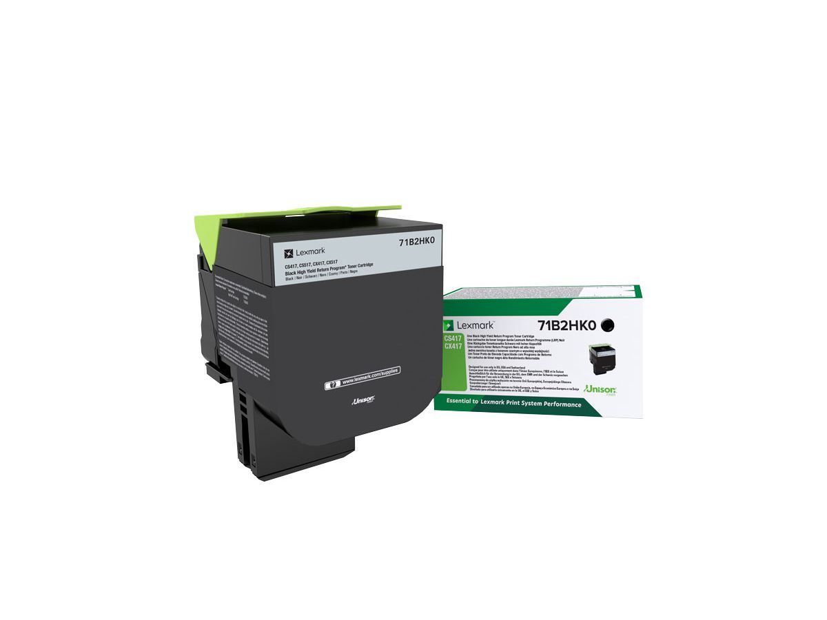 LEXMARK Toner-Modul HY return schwarz 71B2HK0 CS31/41/51x 6000 Seiten (0734646641920)
