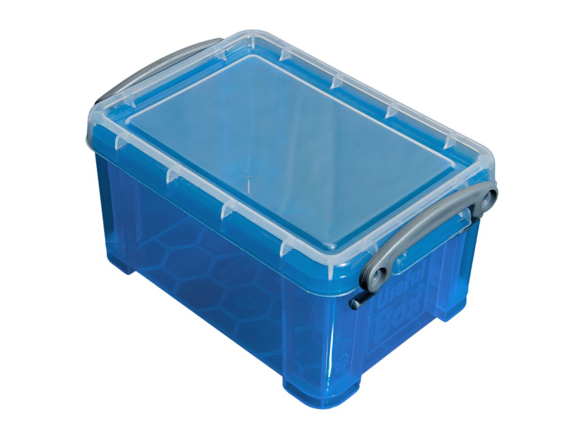 USEFULBOX Kunststoffbox 0,3lt 68501406 transparent blau (5060024802948)