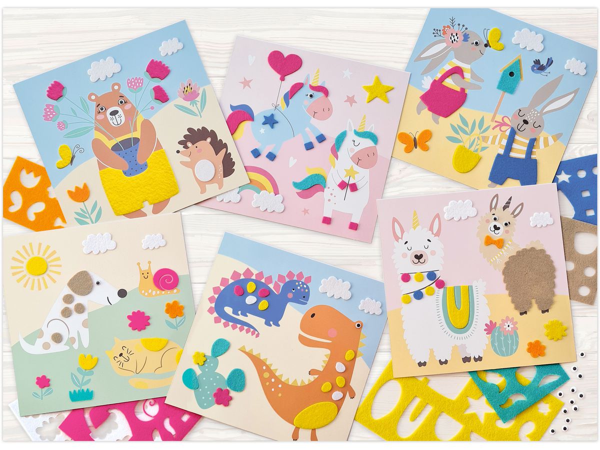 URSUS Bastelfilz Set 8800001F Happy Friends (4008525253051)