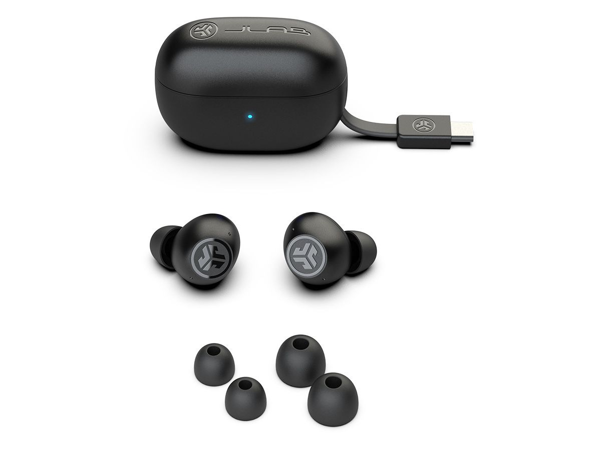 JLAB Go Pop ANC Earbuds IEUEBGOANCRBLK124 True Wireless, Black (0810119072368)