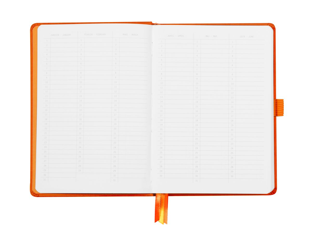 RHODIA Goalbook Taccuino A5 118583C Hardcover mandarin 240 f. (3037921185834)