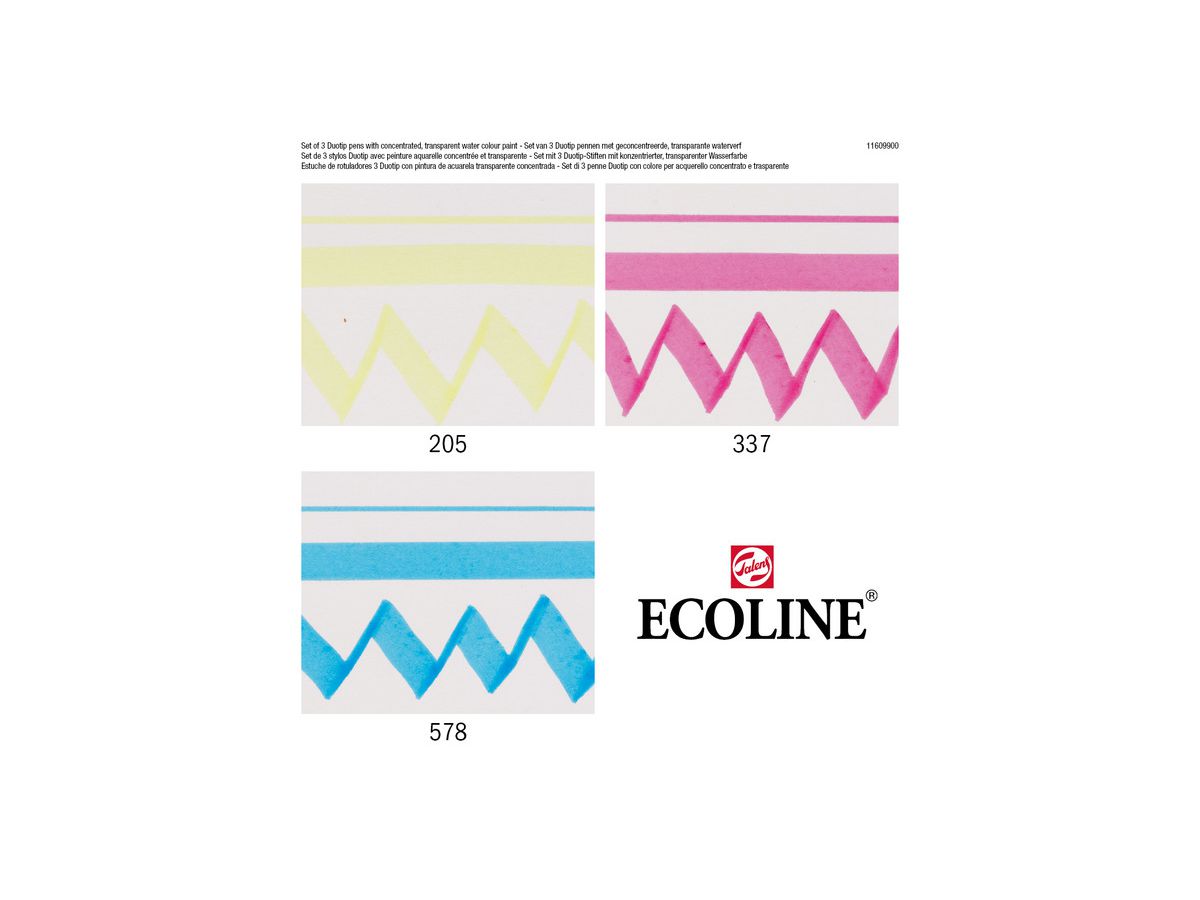 TALENS Ecoline Duotip Set 11609900 3 colori primari (8712079465605)
