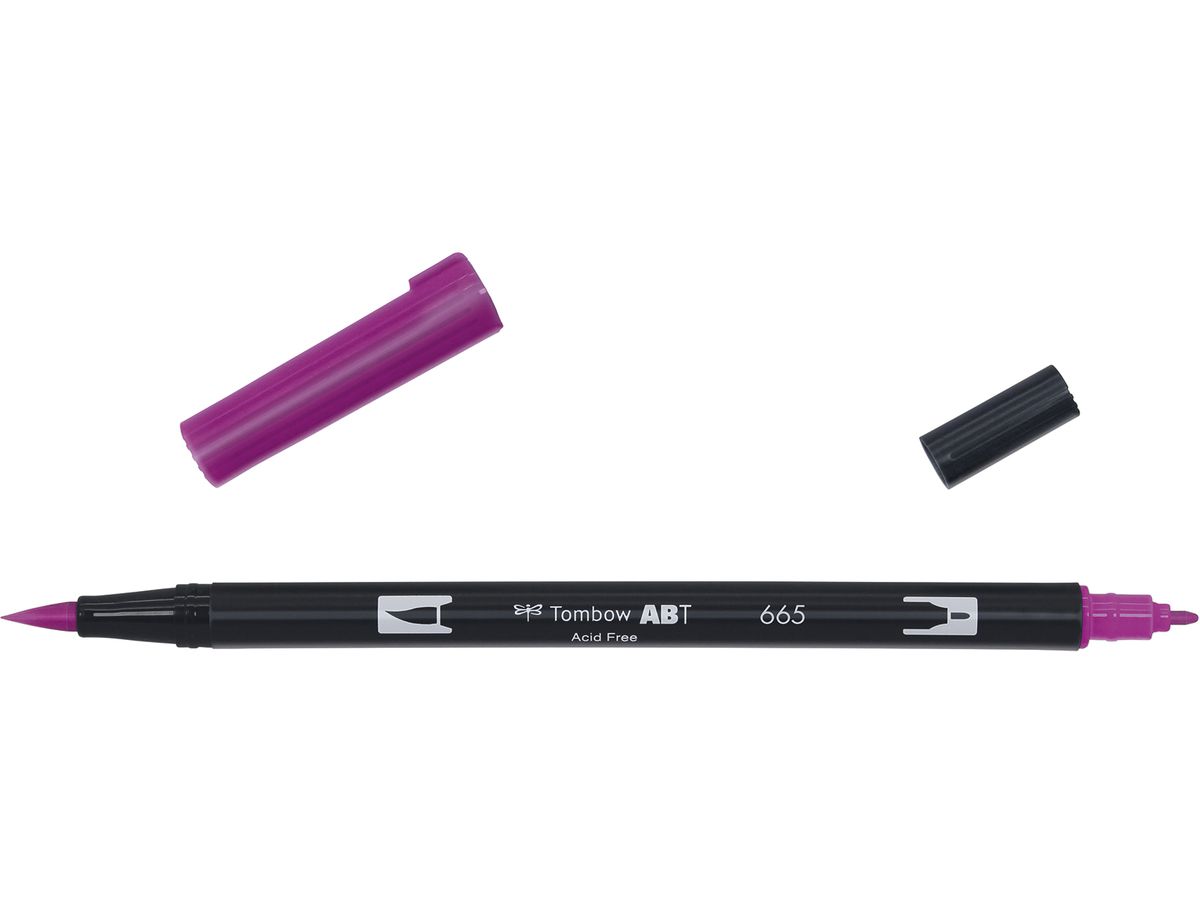 TOMBOW Dual Brush Pen ABT 665 purpur (4901991901849)