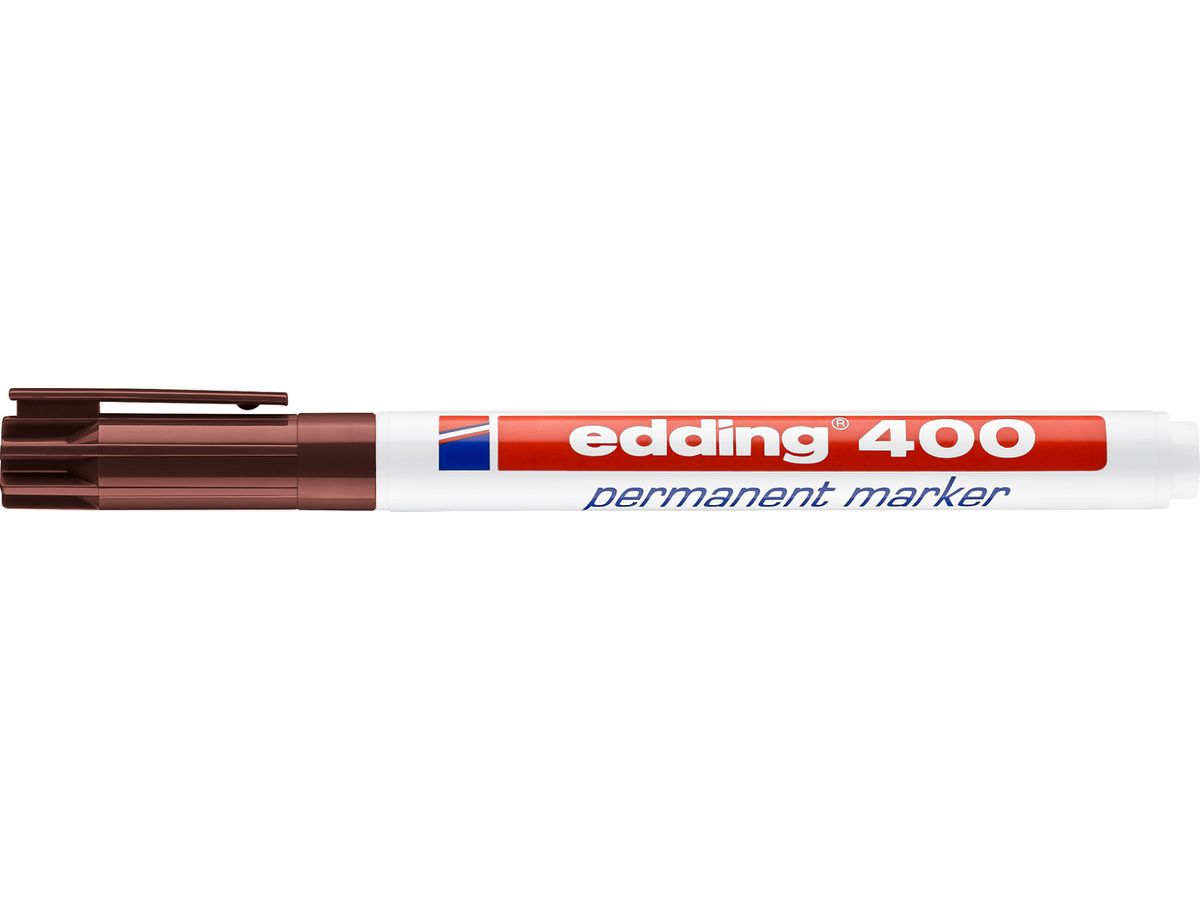EDDING Permanent Marker 400 1mm 400-7 marrone (4004764315833)