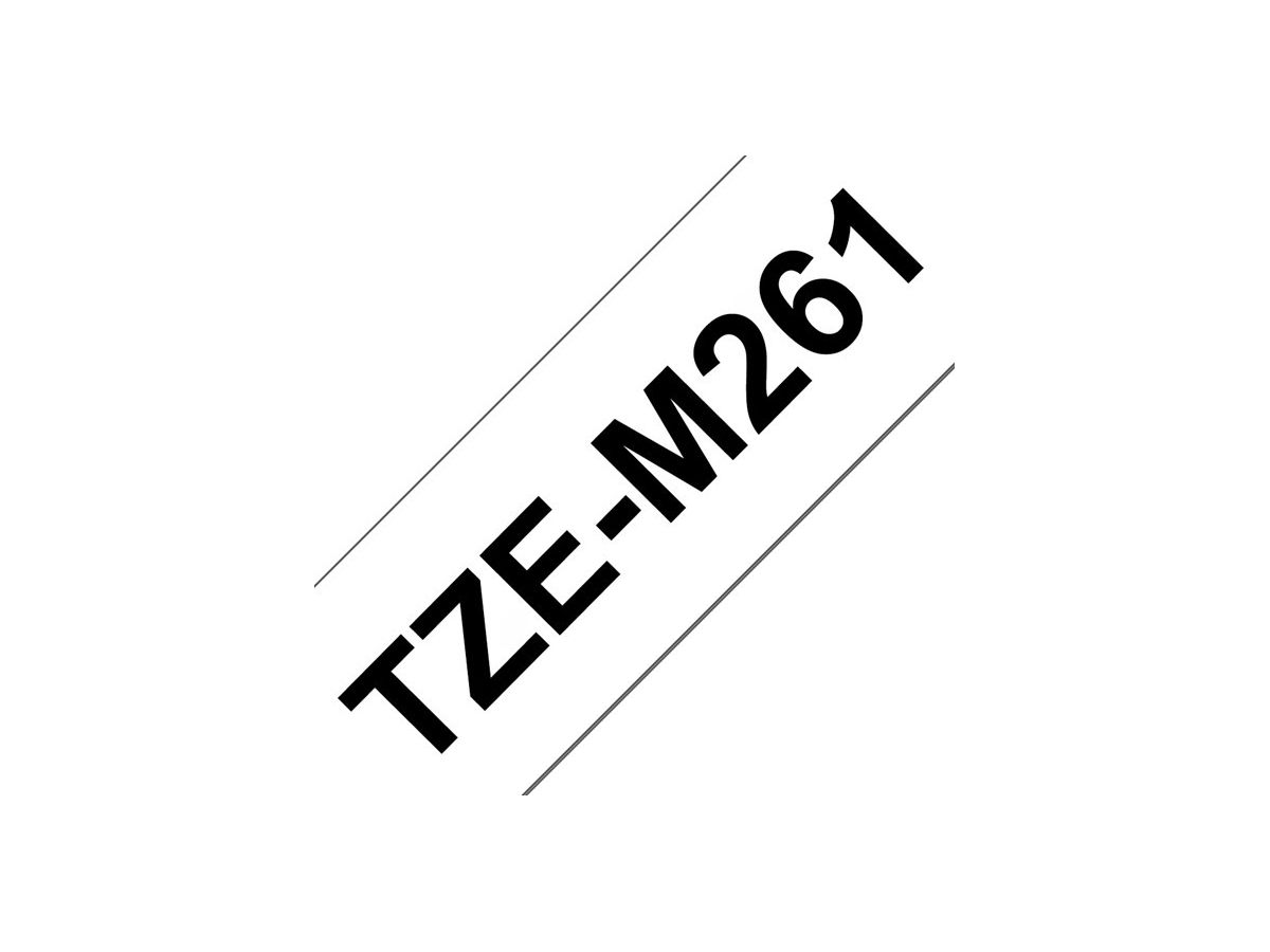PTOUCH Band matt lamin. schwarz/weiss TZE-M261 PT-D800W/D900W 36mm (4977766808057)
