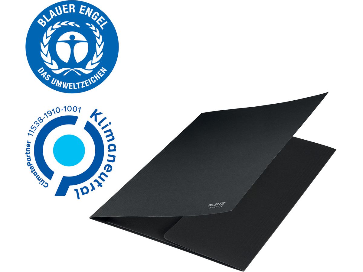 LEITZ Juris Portefeuille Recycle A4 3906-00-95 noir, carton (4002432128044)