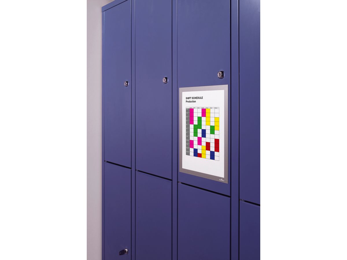 DURABLE Magnetic Duraframe A4 486923 silber 5 Stück (4005546405704)