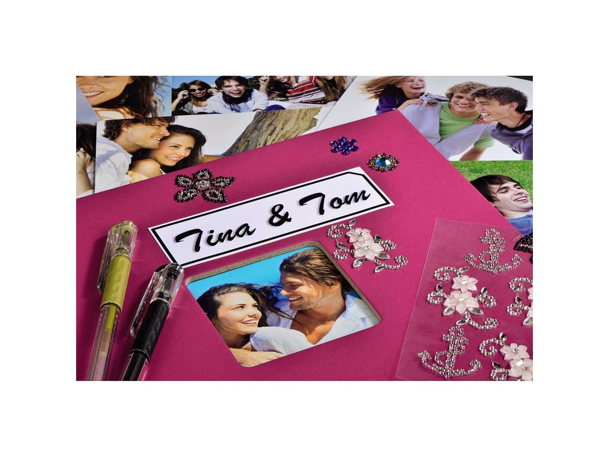 HAMA Spiralalbum Fine Art 36x32cm 10608 pink 25 Blatt (4007249106087)