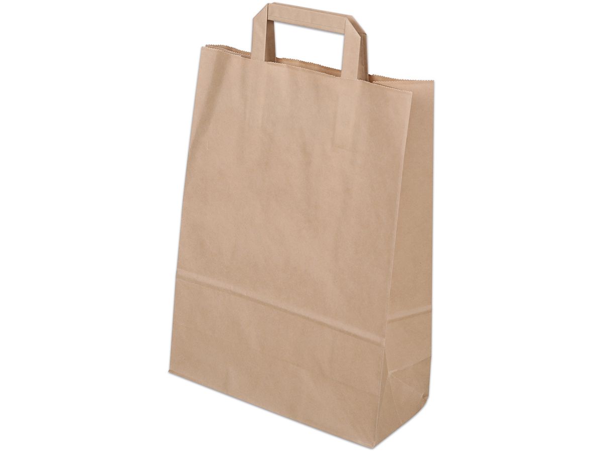 ELCO Sac de transport 270x120x370mm 83103.25 avec anse, brun 50 pièces (8024932100142)