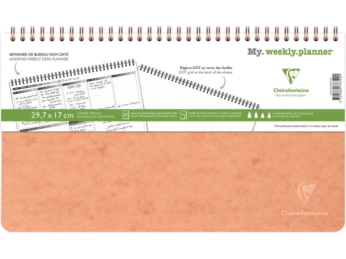 BIELLA Agenda AgeBag undatiert 78349C Weekly 60 Blatt tab. 29.7x17cm (3329680783490)