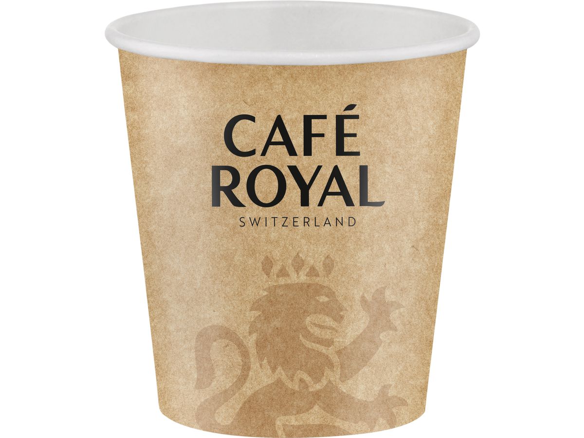 CAFE ROYAL Pappbecher 1dl 11025406 Braun 50 Stk. (7616500941212)