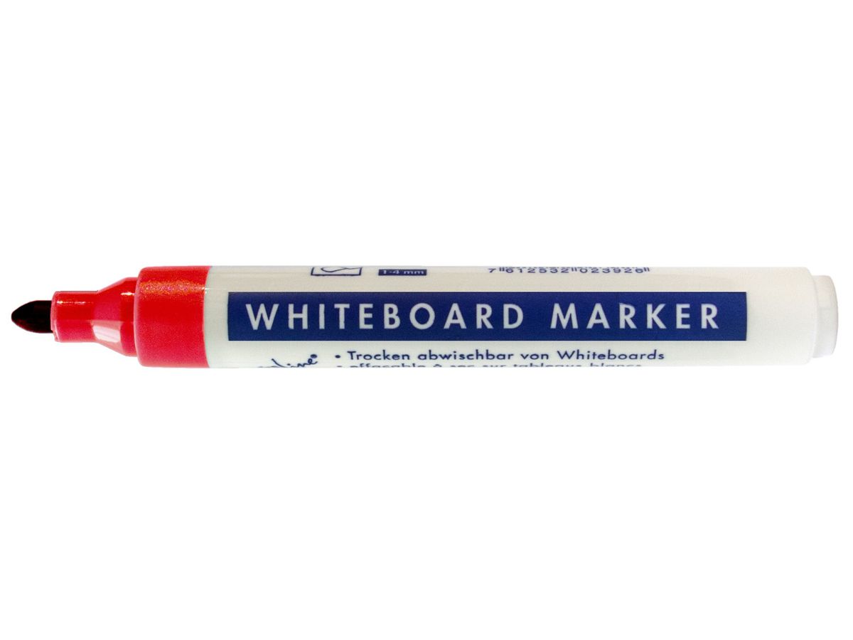 BÜROLINE Whiteboard Marker 1-4mm 223002 rot (7612532023919)