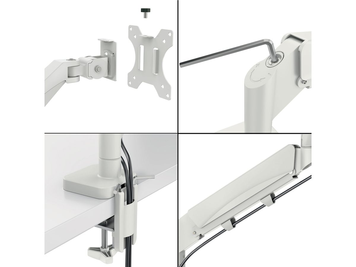 LEITZ Monitorarm Ergo 6489-00-85 Grau, single (4002432134656)