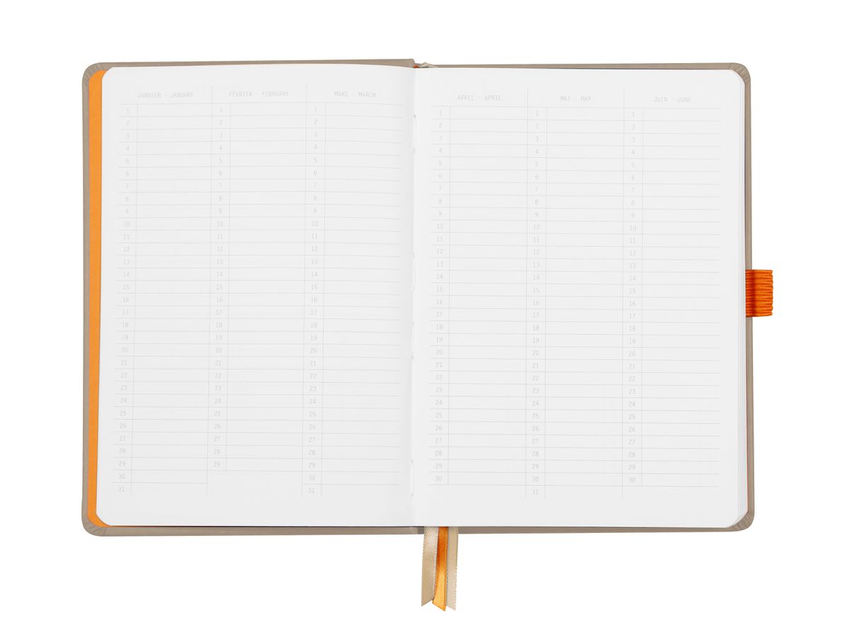RHODIA Goalbook Taccuino A5 118574C Hardcover beige 240 f. (3037921185742)