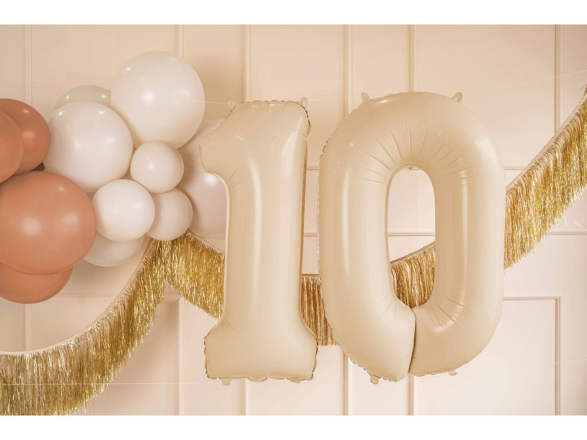 PARTYDECO Palloncino in foil no. 0 72cm FB230P-0-013 beige (5904555034945)