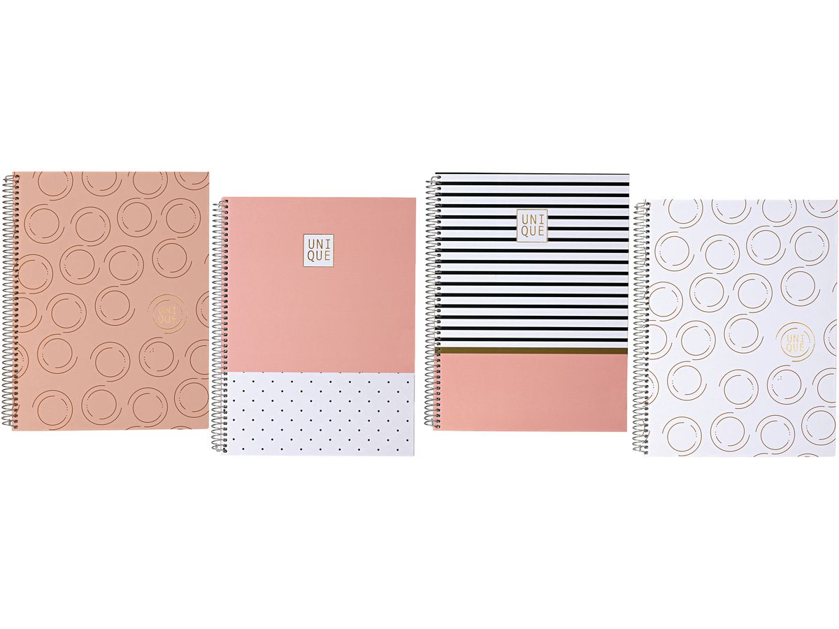 ANCOR Carnet spirale A5 UNIQUE 094947 assort., 5mm, 90g 80 flls. (5604730094947)