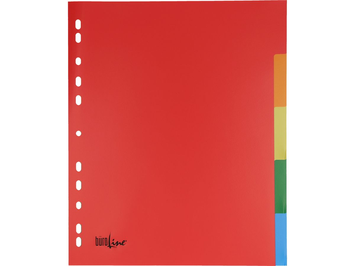 BÜROLINE Register PP A4+ 40988 multicolor 5-teilig (7612532058287)