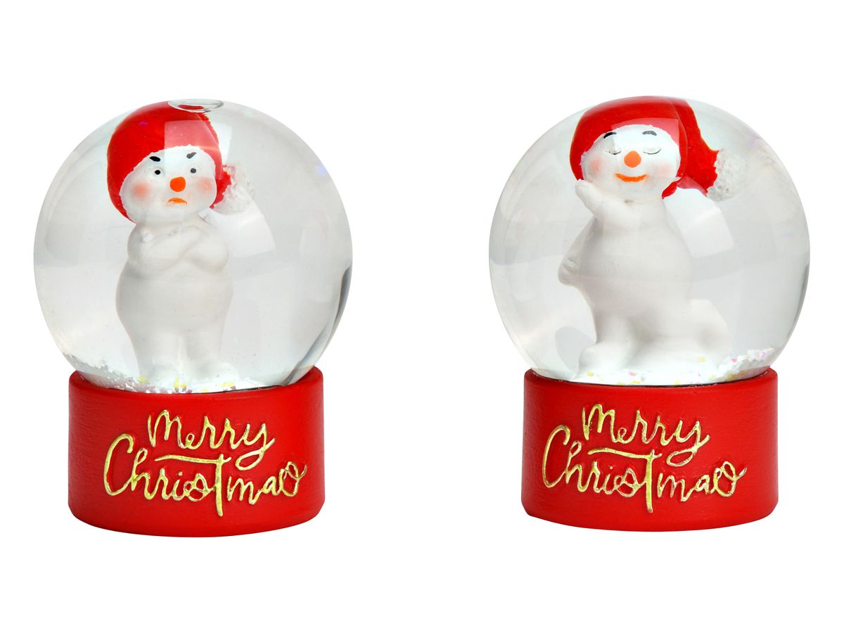 ROOST Boule neige Bonhomme 4x6x4cm 10043989 avec verre assortis (4007698691783)
