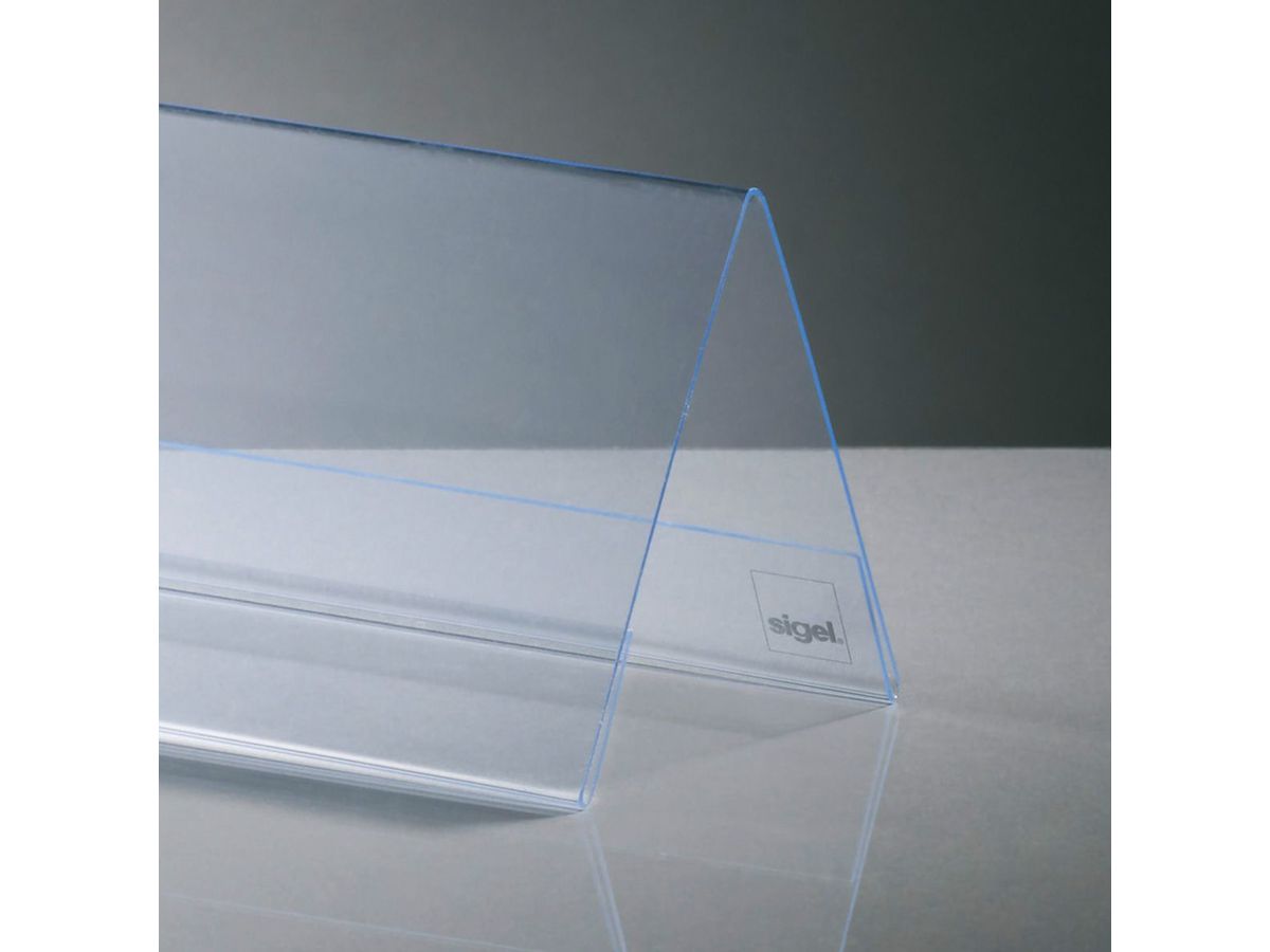 SIGEL Display table toit 190x60mm TA132 transparent 5 pcs. (4004360946950)