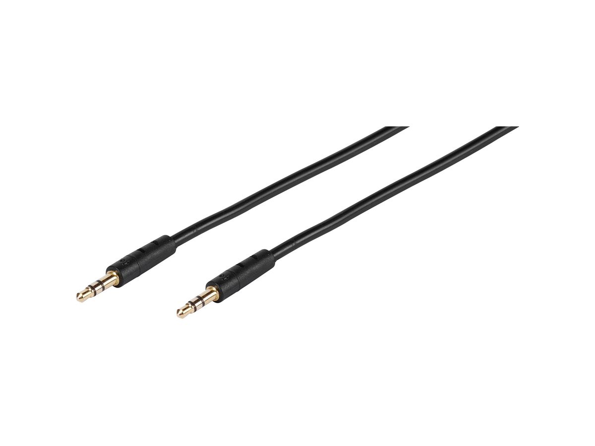 VIVANCO Kabel Audio 45516 3,5-mm-Klinkenstecker, 1m (4008928455168)
