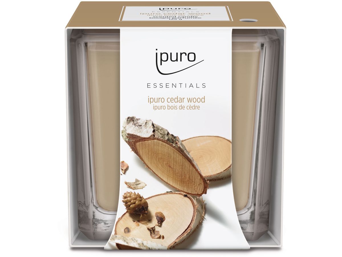 IPURO Bougie parfumée Essentials 051.1205 cedar wood 125g (4051281984387)