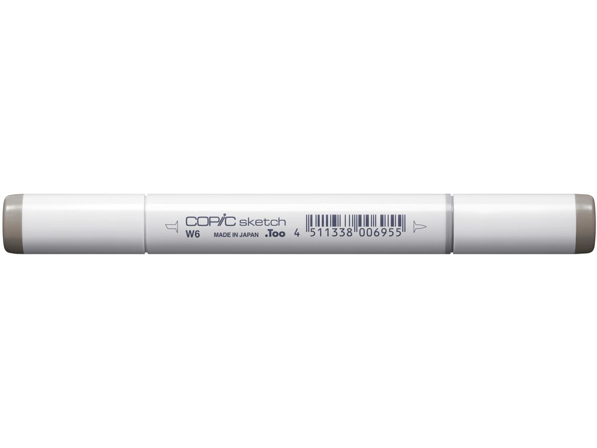 COPIC Marker Sketch 21075111 W-6 - Warm Grey No.6 (4511338006955)