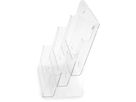 DEFLECTO Prospekthalter Docuholder A4 77301 hoch, 3 Fächer (0079916773018)