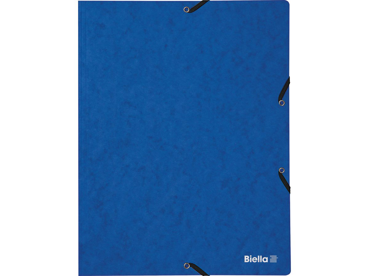 BIELLA Gummibandmappe A4 17840105U blau, 355gm2 200 Bl. (7611365322121)