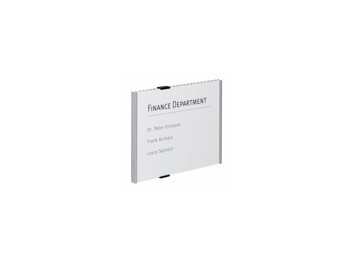 DURABLE Targa per porte Info Sign A4 480723 argento, alluminio 297x210mm (4005546402741)