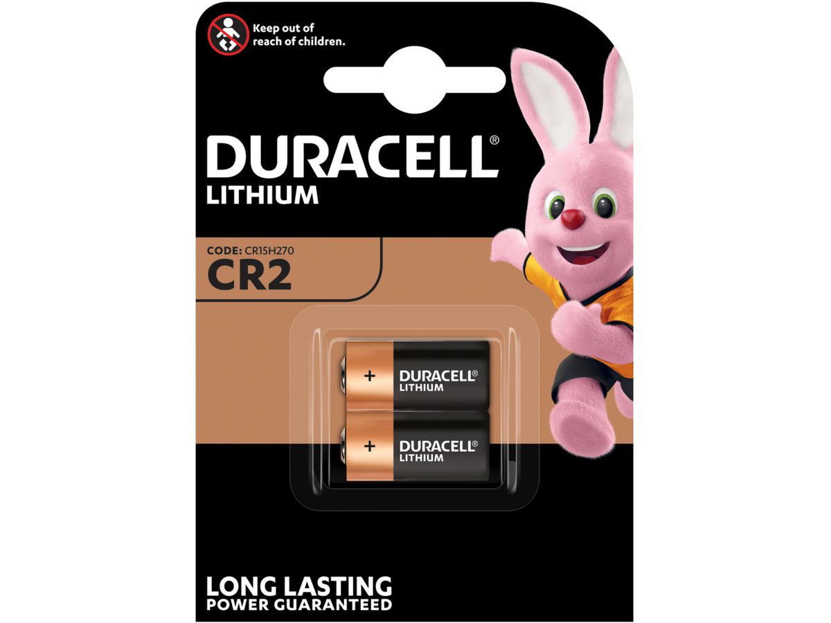 DURACELL Pila litio CR15H270 CR2, 3V 2 pezzi (5000394030480)