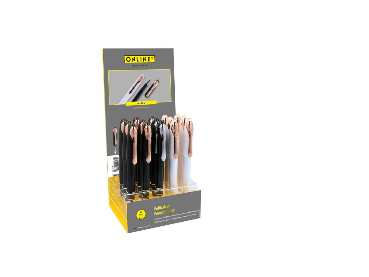 ONLINE Thekendisplay Füllhalter 20167/15 Air Rose, Farben ass. (4014421201676)