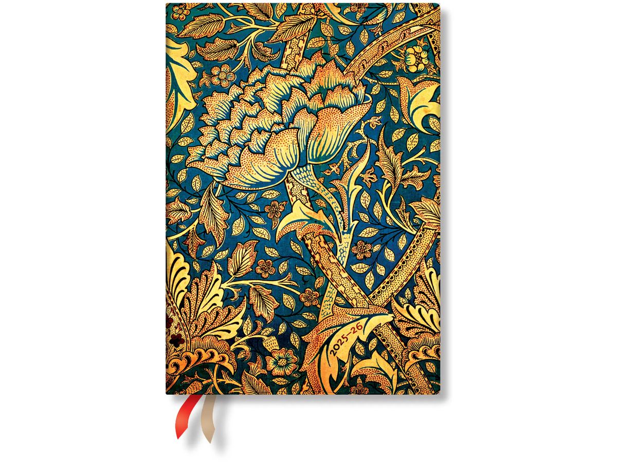 PAPERBLANKS Agenda Morris Danse Midi 25/26 DF0868-3 1S/2P 13M FR HOR HC 13x18cm (9780349708683)