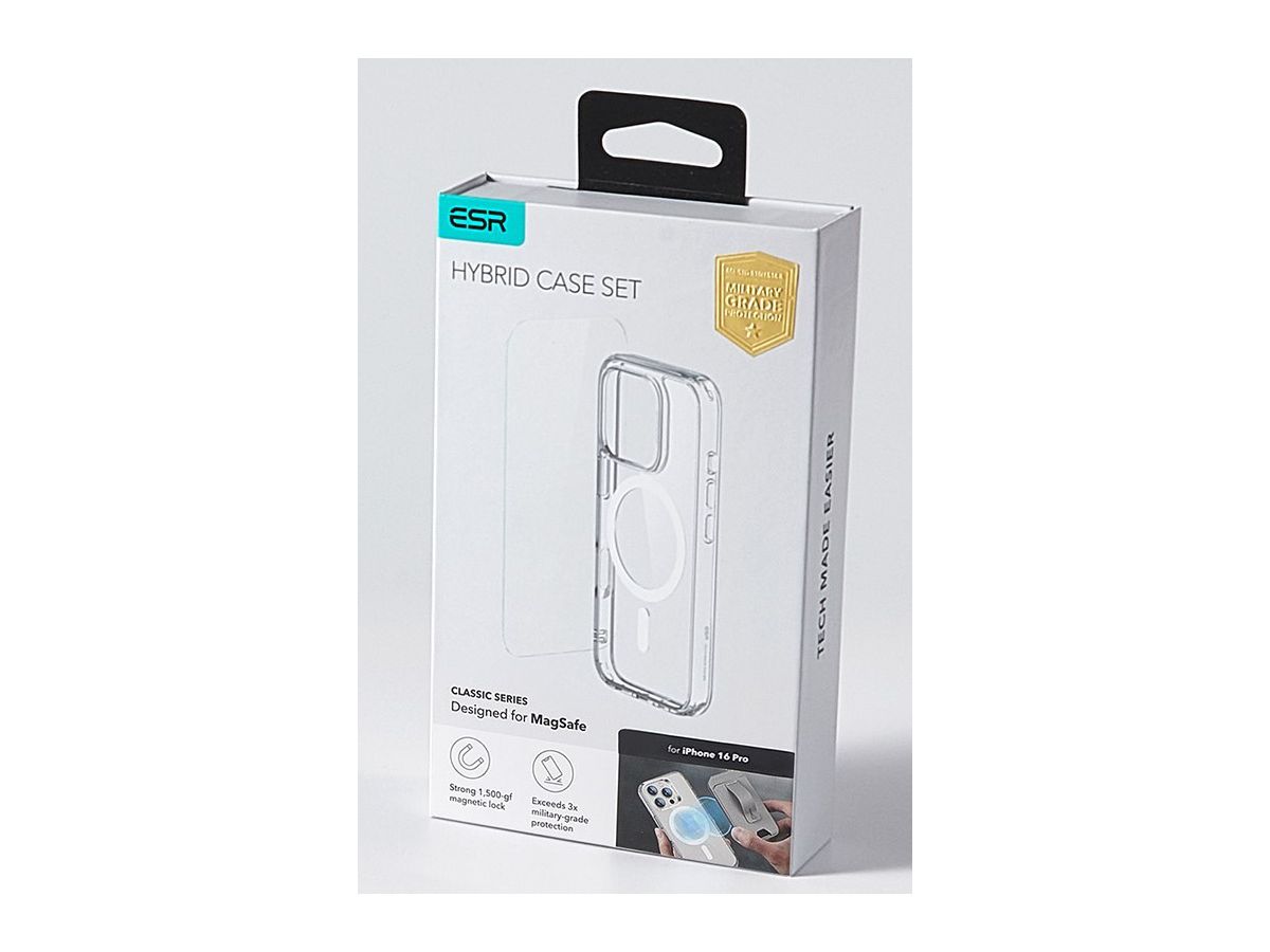ESR Classic Hybrid Case MagSafe 1A79601 +Glass iPhone 16 Pro Clear (4894240243466)